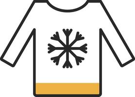 Sweater Skined Filled Icon vector