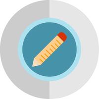 Pencil Flat Scale Icon vector