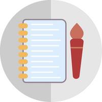 Sketchbook Flat Scale Icon vector