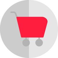 Cart Flat Scale Icon vector