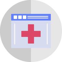 Medical App Flat Scale Icon vector