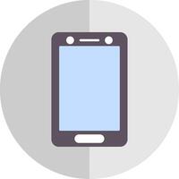 teléfono inteligente plano escala icono vector