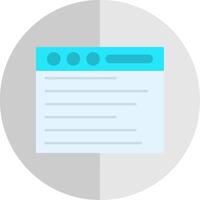 Web Browser Flat Scale Icon vector