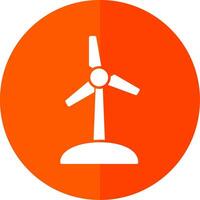 Turbine Glyph Red Circle Icon vector