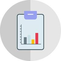 Bar Chart Flat Scale Icon vector