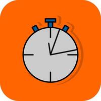 limitado hora lleno naranja antecedentes icono vector