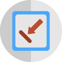 Objective Flat Scale Icon vector