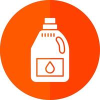 Detergent Glyph Red Circle Icon vector