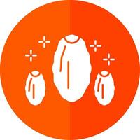 Dates Glyph Red Circle Icon vector