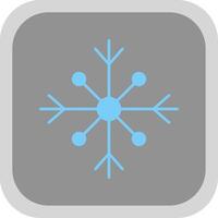 Snow Flat Round Corner Icon vector