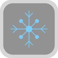 Snow Flat Round Corner Icon vector