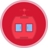 Gondola Flat Multi Circle Icon vector