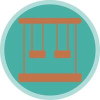 Trapeze Flat Multi Circle Icon vector