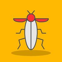 Insect Filled Shadow Icon vector