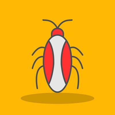 Cockroach Filled Shadow Icon