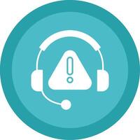 Trouble Support Glyph Multi Circle Icon vector