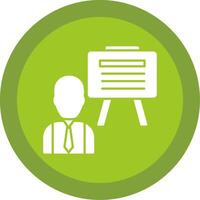 Board Glyph Multi Circle Icon vector