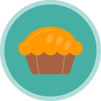 Pie Flat Multi Circle Icon vector