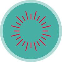 Fireworks Flat Multi Circle Icon vector