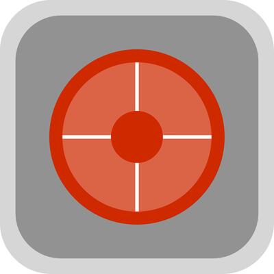 Weight Plates Flat Round Corner Icon