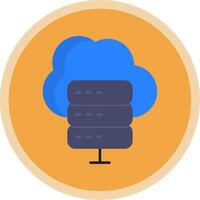 Backup Flat Multi Circle Icon vector