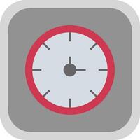 Clock Flat Round Corner Icon vector