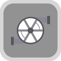 Turbo Flat Round Corner Icon vector