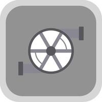 Turbo Flat Round Corner Icon vector