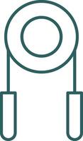 Hand Grip Line Gradient Round Corner Icon vector