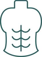 Abs Line Gradient Round Corner Icon vector