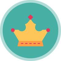 Monarchy Flat Multi Circle Icon vector