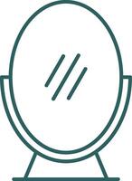 Mirror Line Gradient Round Corner Icon vector