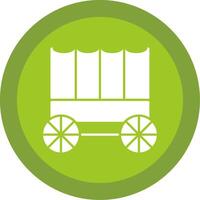 Carriage Glyph Multi Circle Icon vector