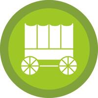 Carriage Glyph Multi Circle Icon vector