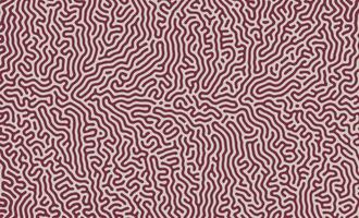 Red maroon turing lines organic shape patterns background design vector