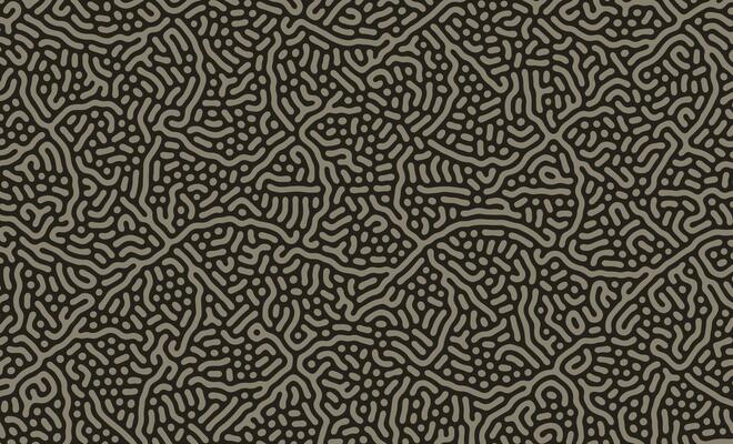 Green Turing Diffusion Abstract Organic Pattern