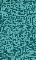 Blue irregular organic lines turing pattern background design vector