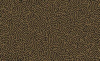 Brown and Black turing lines organic shape patterns background design vector