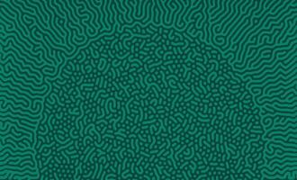 Green organic turing irregular lines background with unique pattern design vector