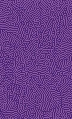 Purple Turing reaction diffusion pattern with abstract motion
