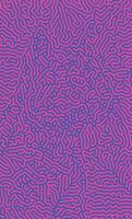 Purple Turing reaction diffusion pattern with abstract motion vector