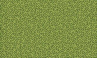 Green turing lines organic shape patterns background design vector