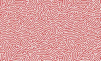 Red and white Abstract Turing Pattern Background vector