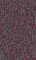 Red and Green Turing reaction diffusion pattern with abstract motion vector