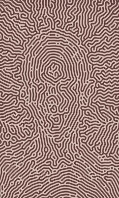 Brown Turing Diffusion Abstract Organic Pattern