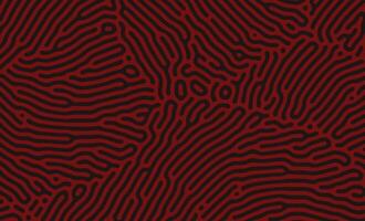 Simple elegant Black and Red Turing Diffusion Abstract Organic Pattern vector