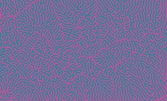 Green and Purple organic turing irregular lines background with unique pattern design vector