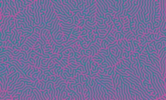 Green and Purple organic turing irregular lines background with unique pattern design vector