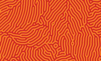 Orange leaves Organic Turing Seamless Pattern. Abstract organic background vector