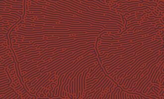 Red Elegant Organic Turing Seamless Pattern. Abstract organic background vector